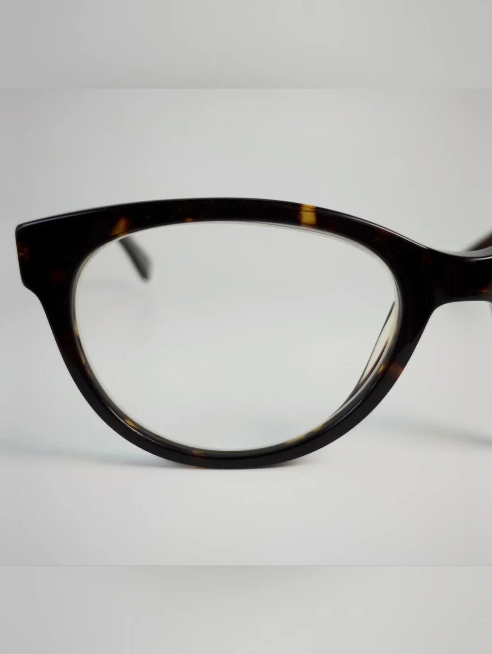 Her. Tortoiseshell Cat eye Round Women's Eyeglass Frames - Brown